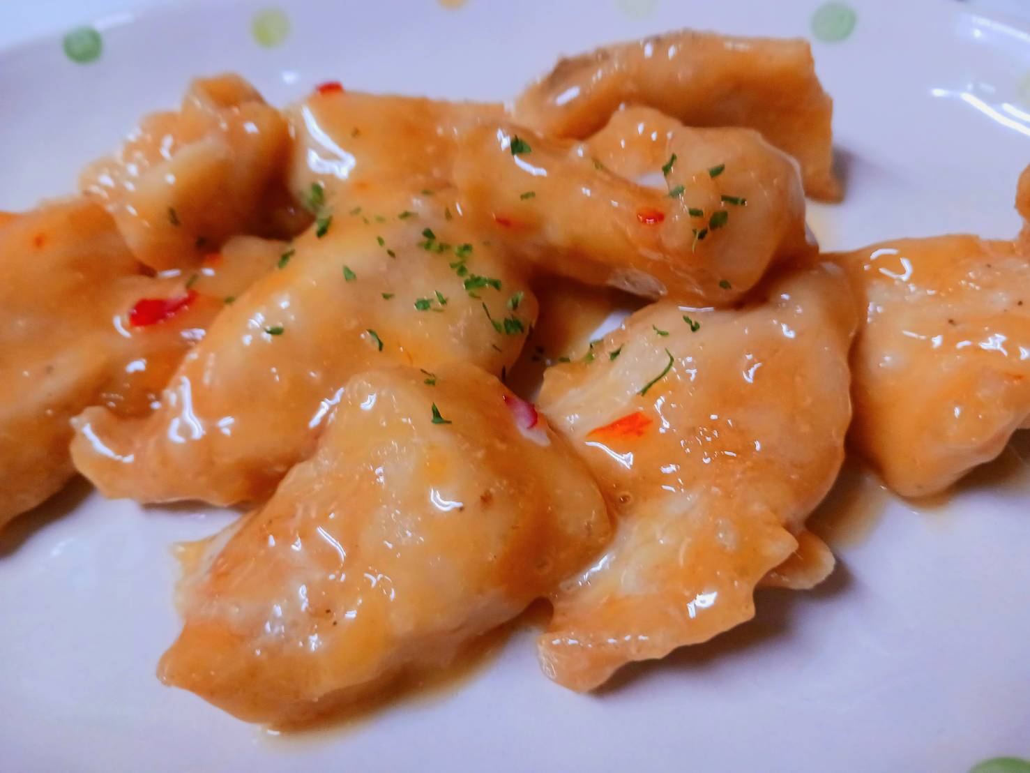 鶏むね肉のチリスイートマヨ和え
