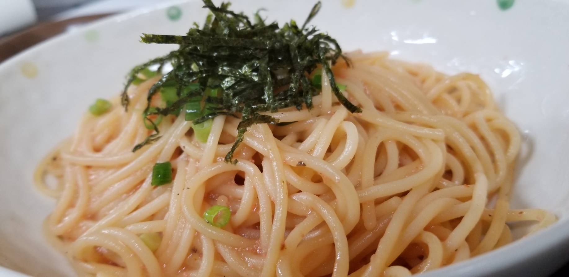 和風明太風パスタ